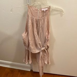 Parker silk top size S pink